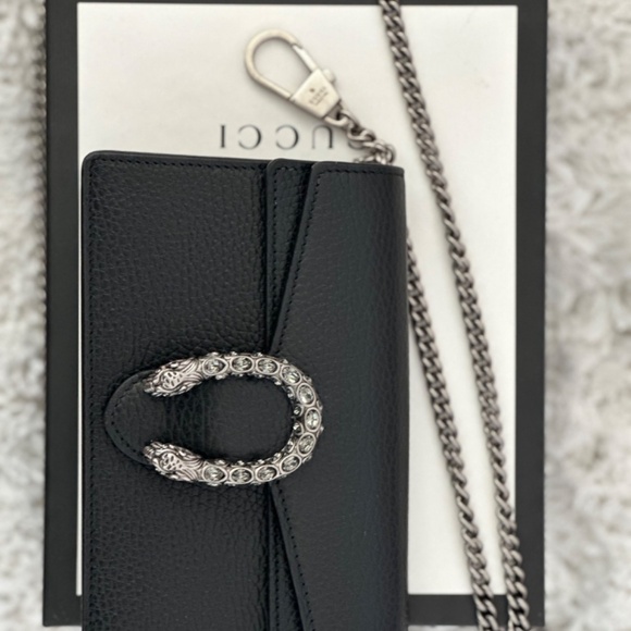 Gucci Dionysus Black Leather Super Mini Bag - Picture 13 of 16